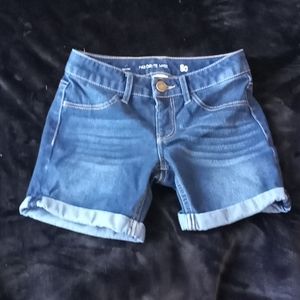girls size 10 jean shorts.